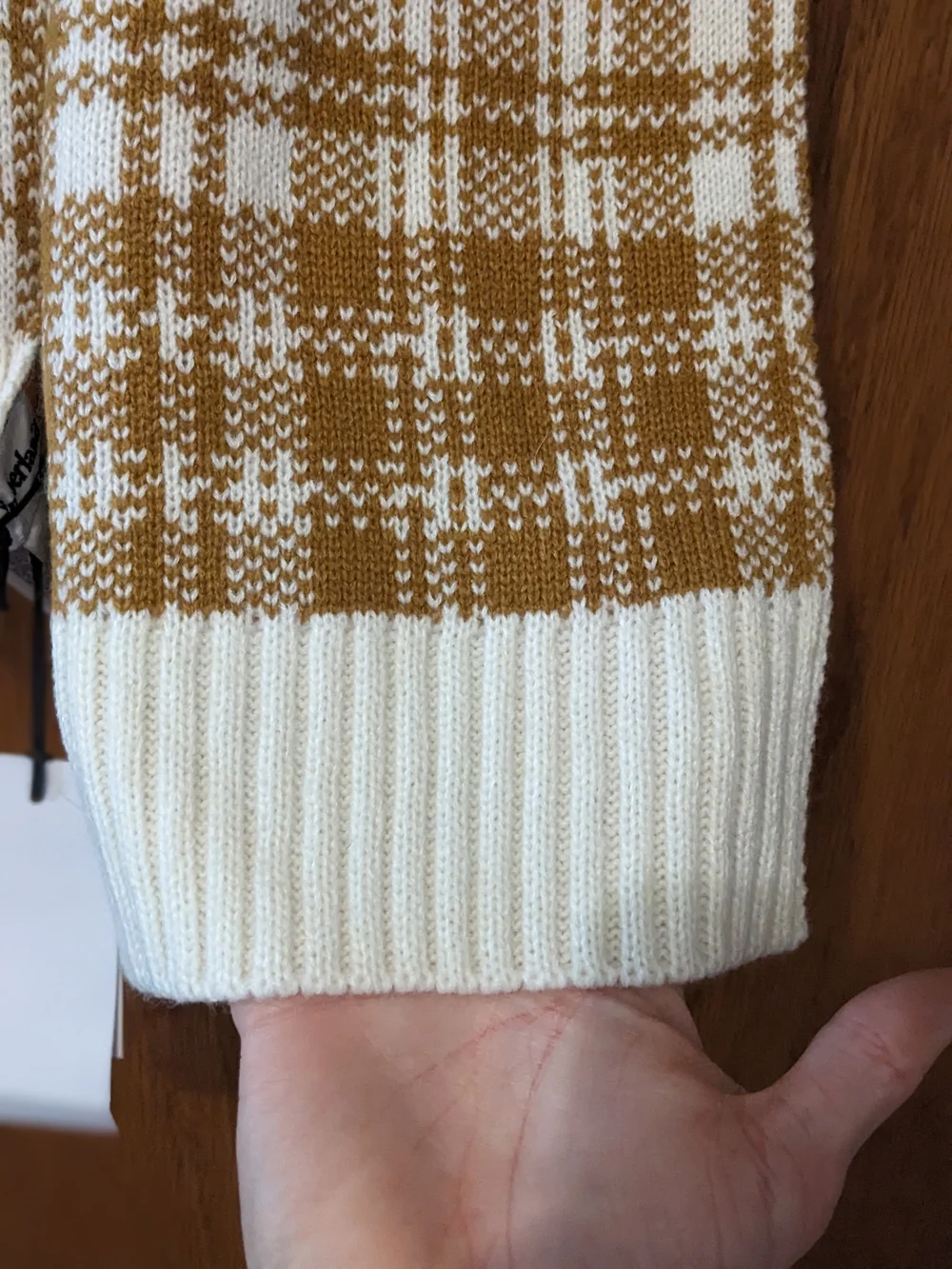 Timberland Buffalo Plaid Knit Scarf